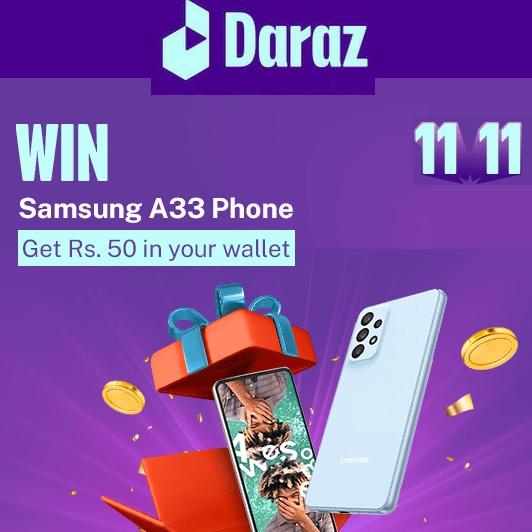 Earn money with Daraz! Also get chance to win Samsung A33 Phone, and
